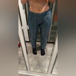 Slim Ankle Dress Pants in Heathered Blue-Gray